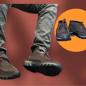 KUT Men’s Moc Toe Boots Shoes Casual All Terrain Ankle Work Chukka Boot